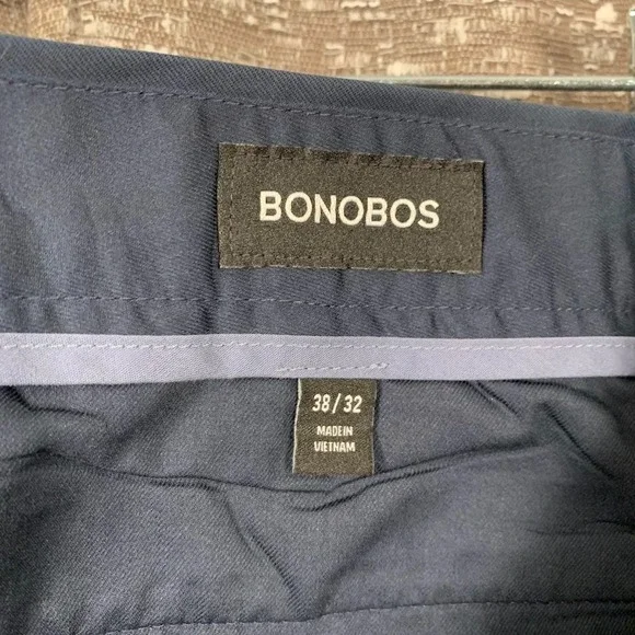 Bonobos Weekday Warrior Monday Dress Pants Blue Slim Fit Men's 38/32 - Picture 9 of 13